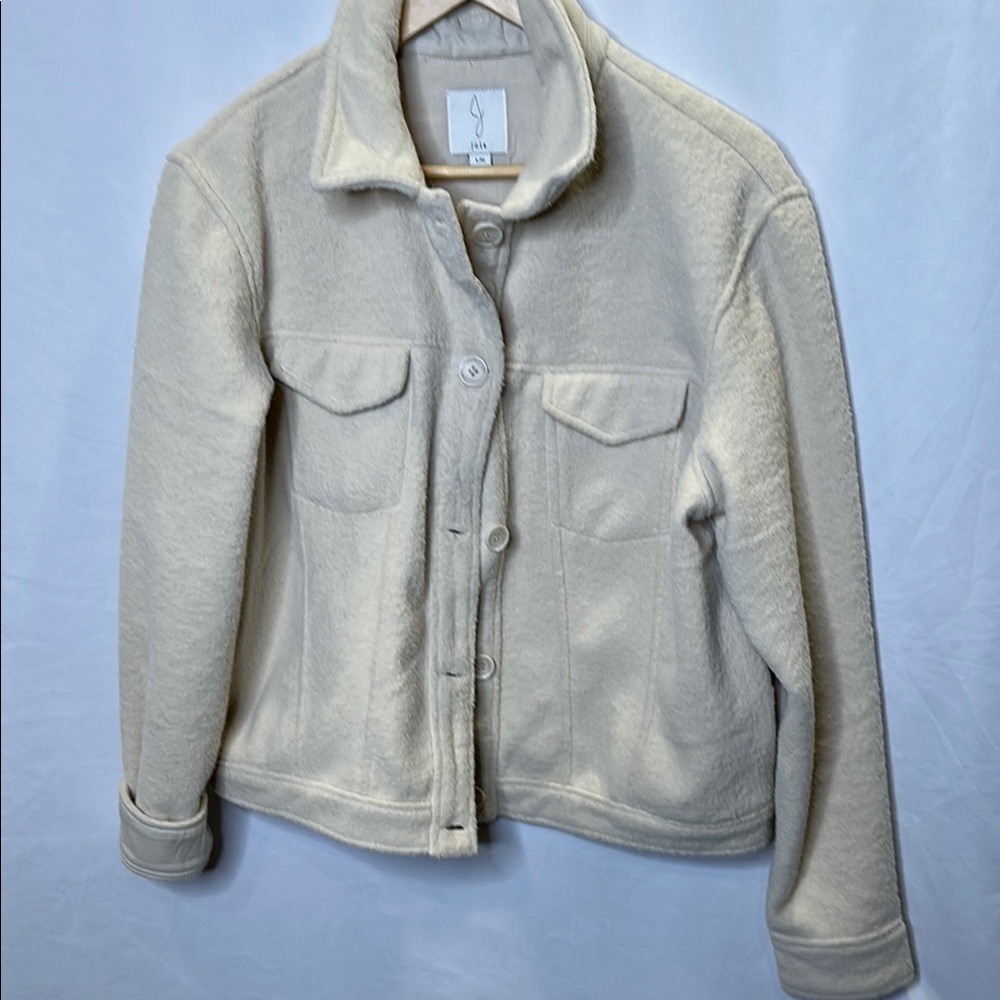 Joie Sherpa like Jean jacket.  Sz L. EUC